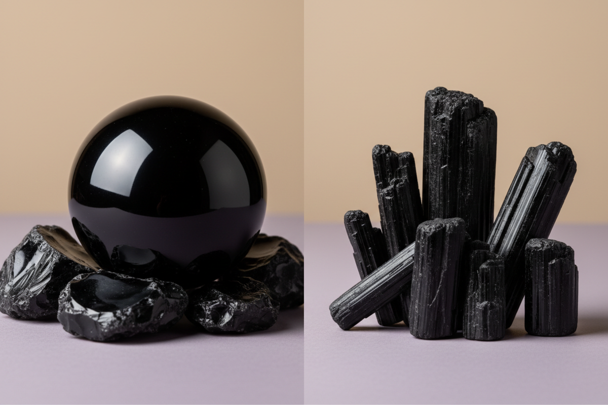 Black Obsidian vs Black Tourmaline: Which Protection Stone Is Right for You?  Protection · Grounding · Truth