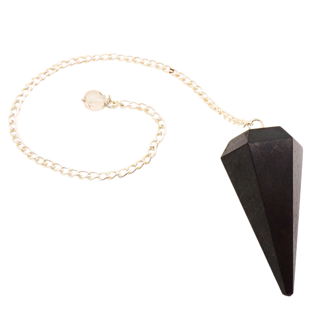 Shungite Dowsing Pendulum – Protection & Grounding