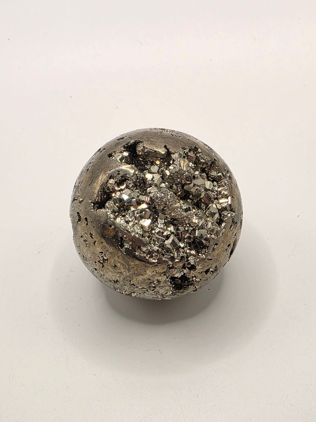 Pyrite Crystal Sphere – 151-200g – Natural Fool's Gold from Peru