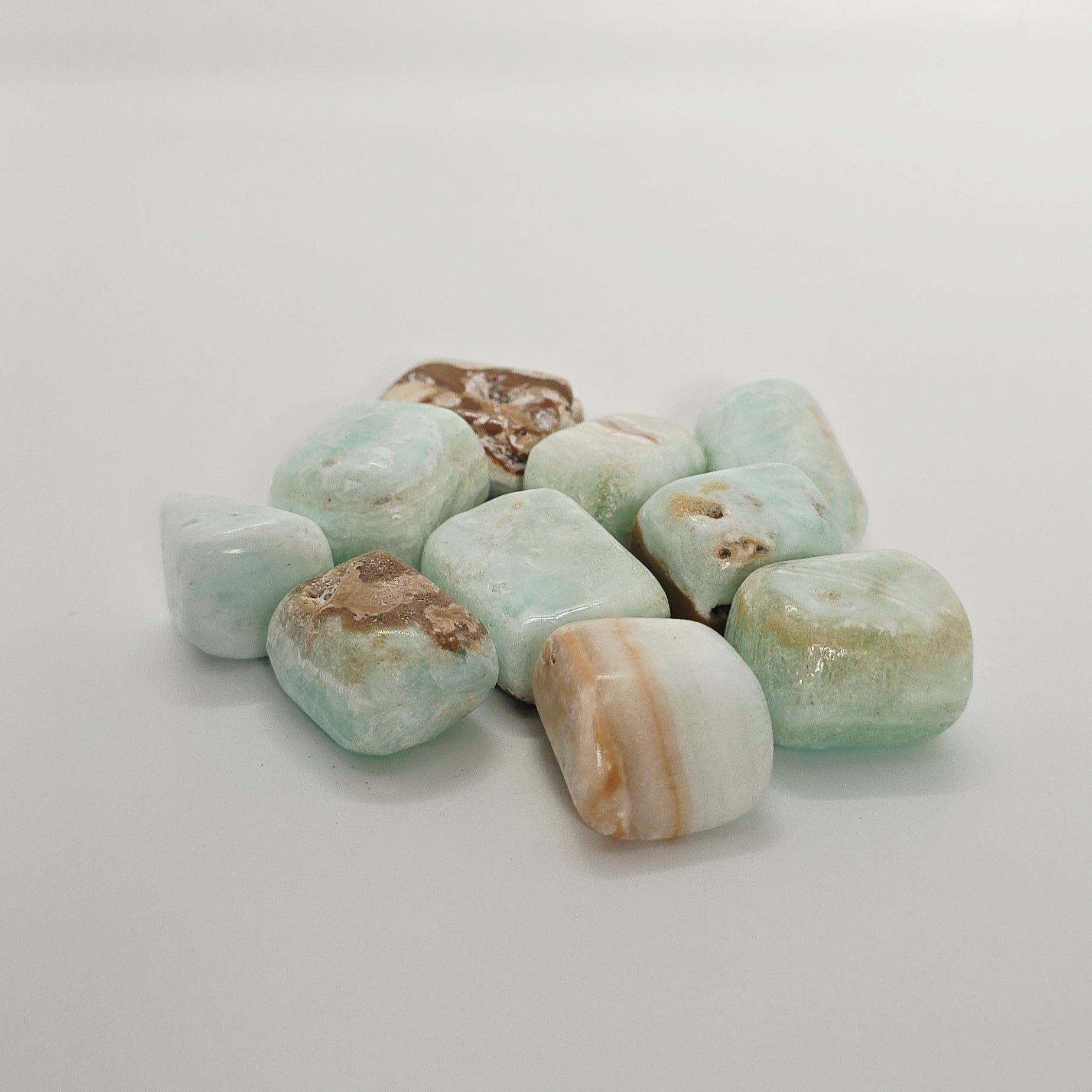 Caribbean Calcite Tumblestones – Emotional Release & Calm