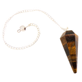 Tigers Eye Faceted Dowsing Pendulum – Confidence