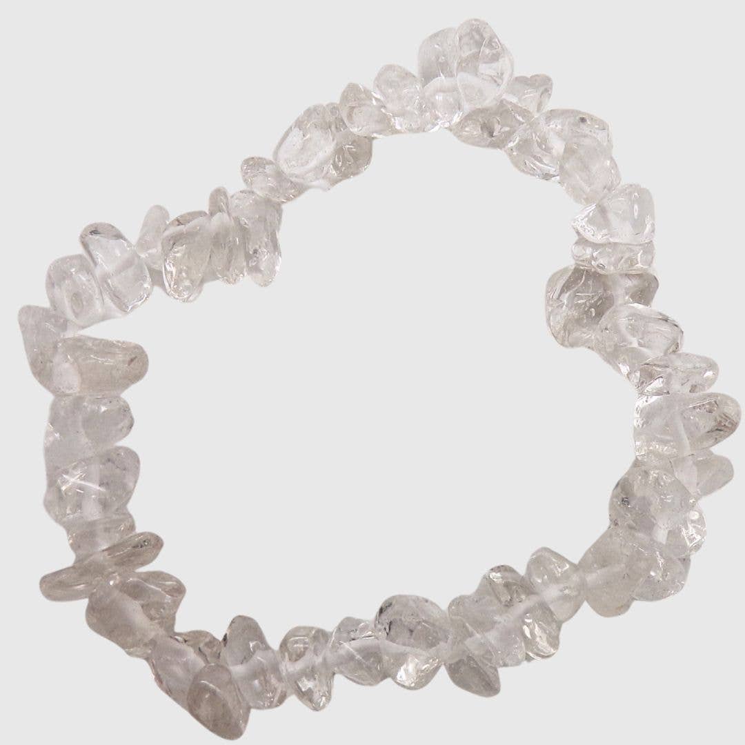 Clear Quartz Gemchip Bracelet for Clarity