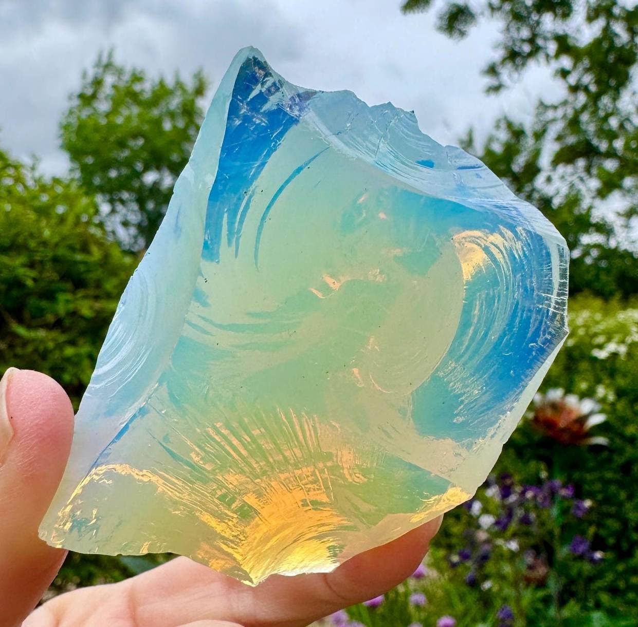Rough Opalite Chunk – 1-5cm – Raw Glass Stone – Ethereal Glow