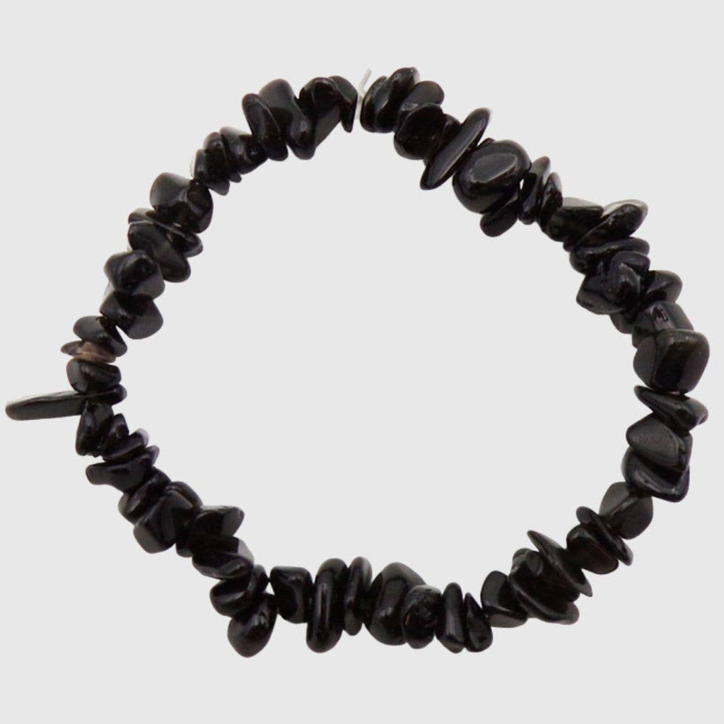 Black Tourmaline Chip Bracelet for Protection