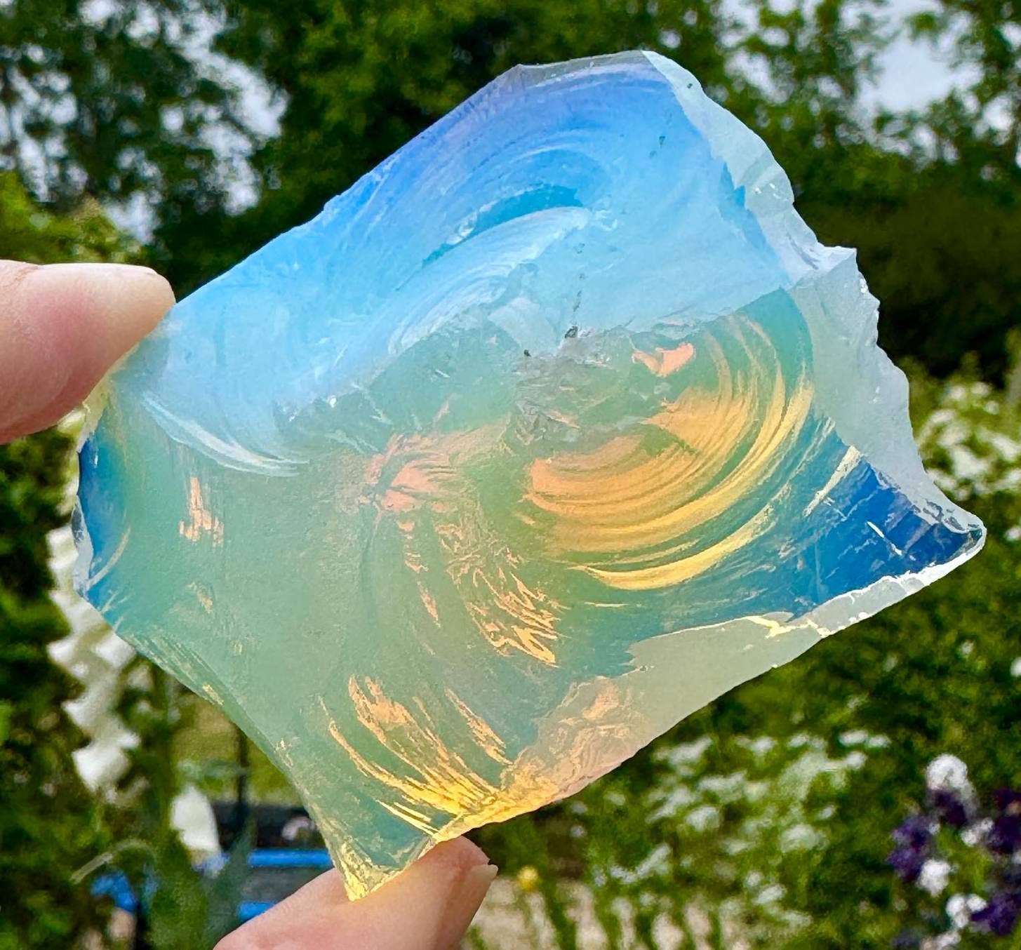 Rough Opalite Chunk – 1-5cm – Raw Glass Stone – Ethereal Glow