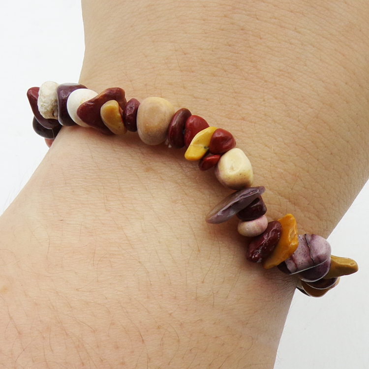 Mookaite Chip Bracelet for Grounding & Vitality