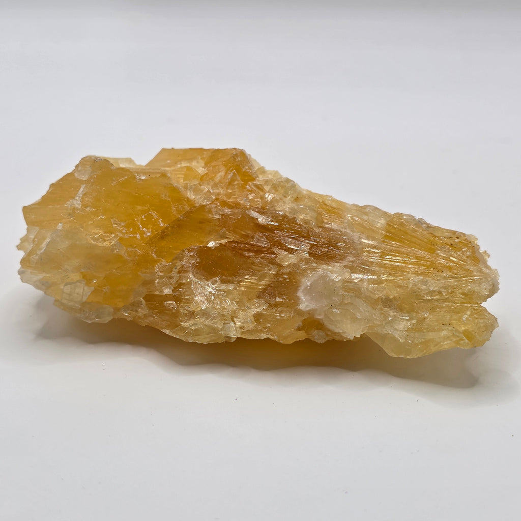 Golden calcite 222g natural raw crystal for energy cleansing and prosperity