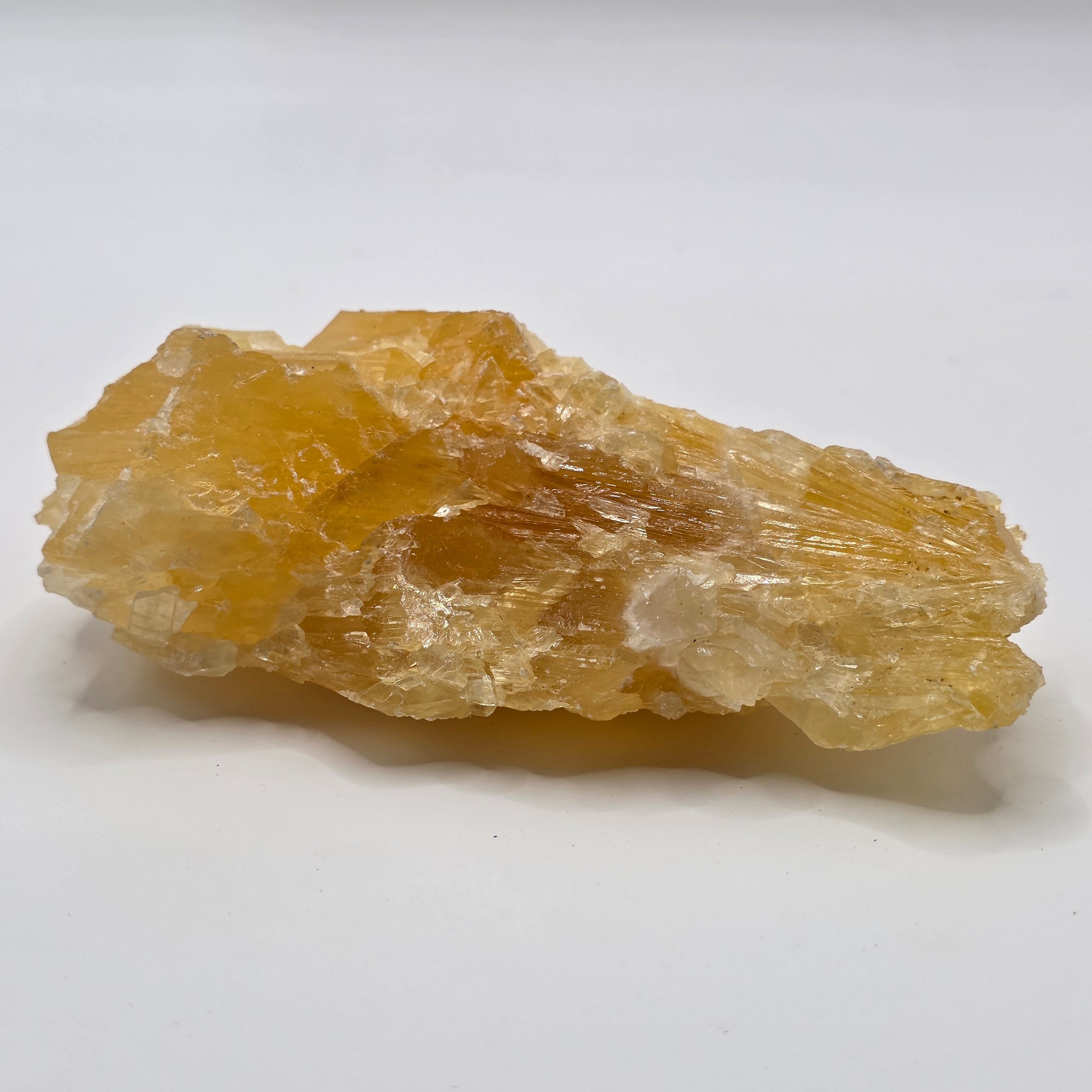 Golden calcite 222g natural raw crystal for energy cleansing and prosperity