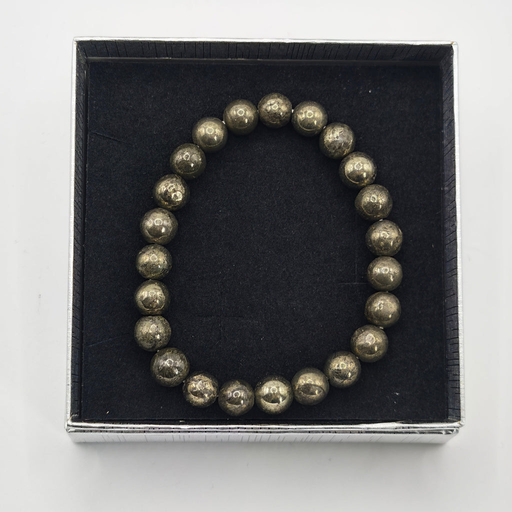 Pyrite Bracelet A+ 8mm for Abundance & Success
