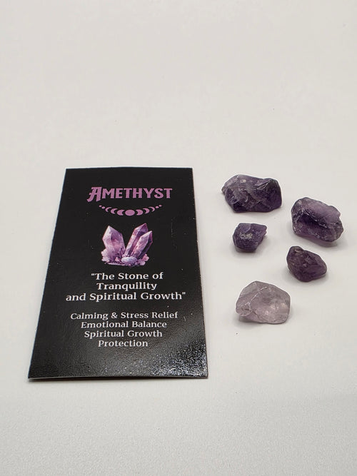 Amethyst Incense Sticks – Crystal Magic Range by Hari Darshan – with Mini Crystals & Info Card