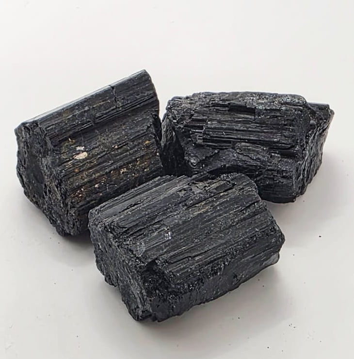 Black Tourmaline Raw Stone – Protection & Grounding