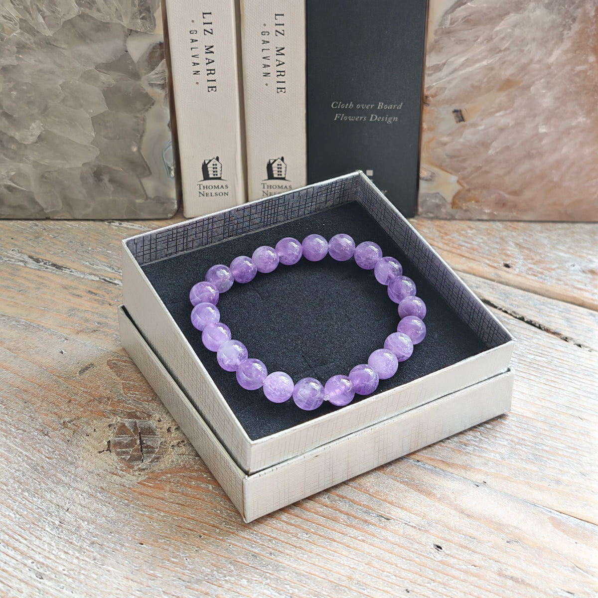 Amethyst Bracelet A+ 8mm for Calm & Clarity