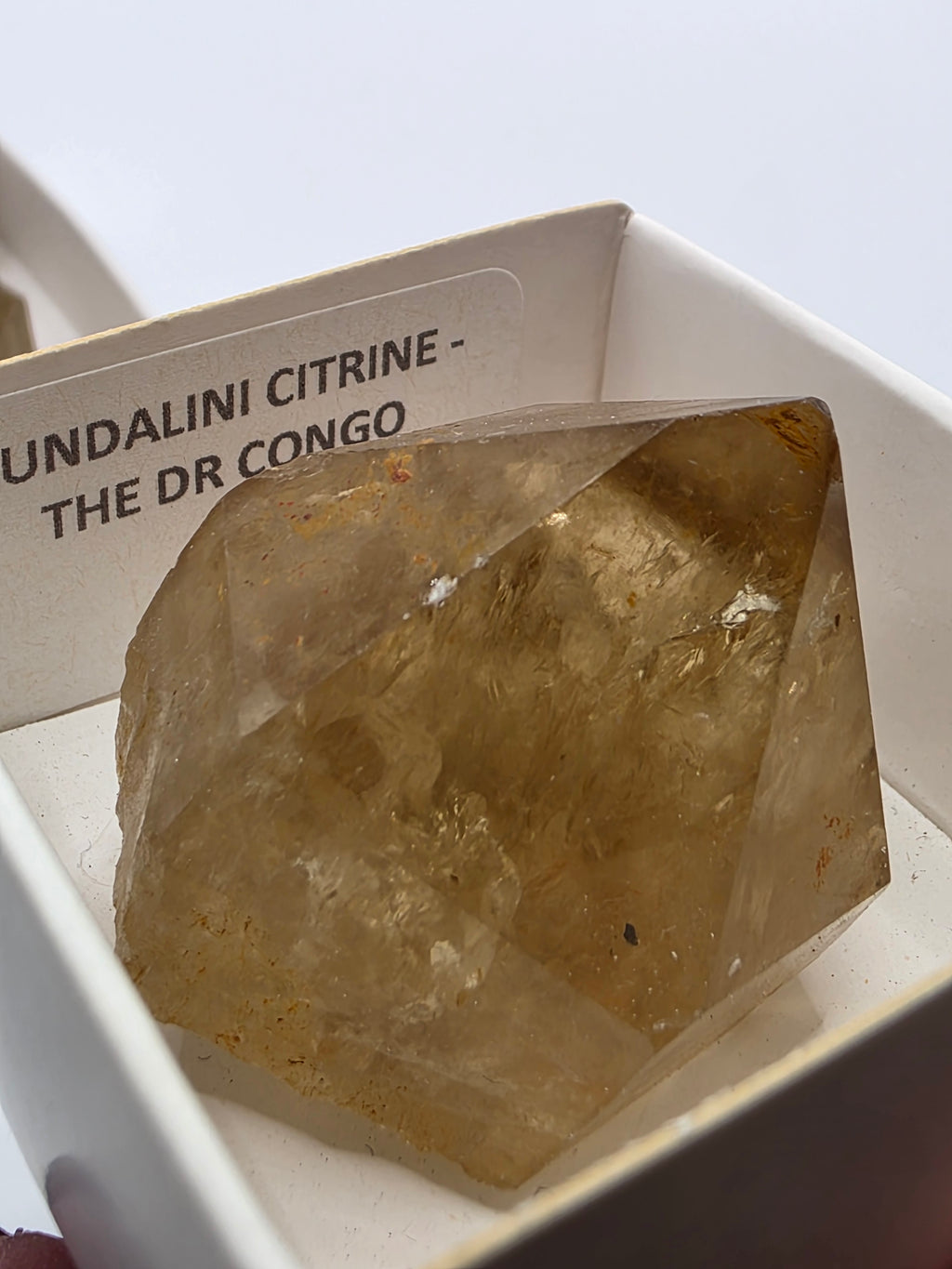 Natural Citrine Point – Congo – Genuine Natural Colour – Not Heat Treated – 6-7cm