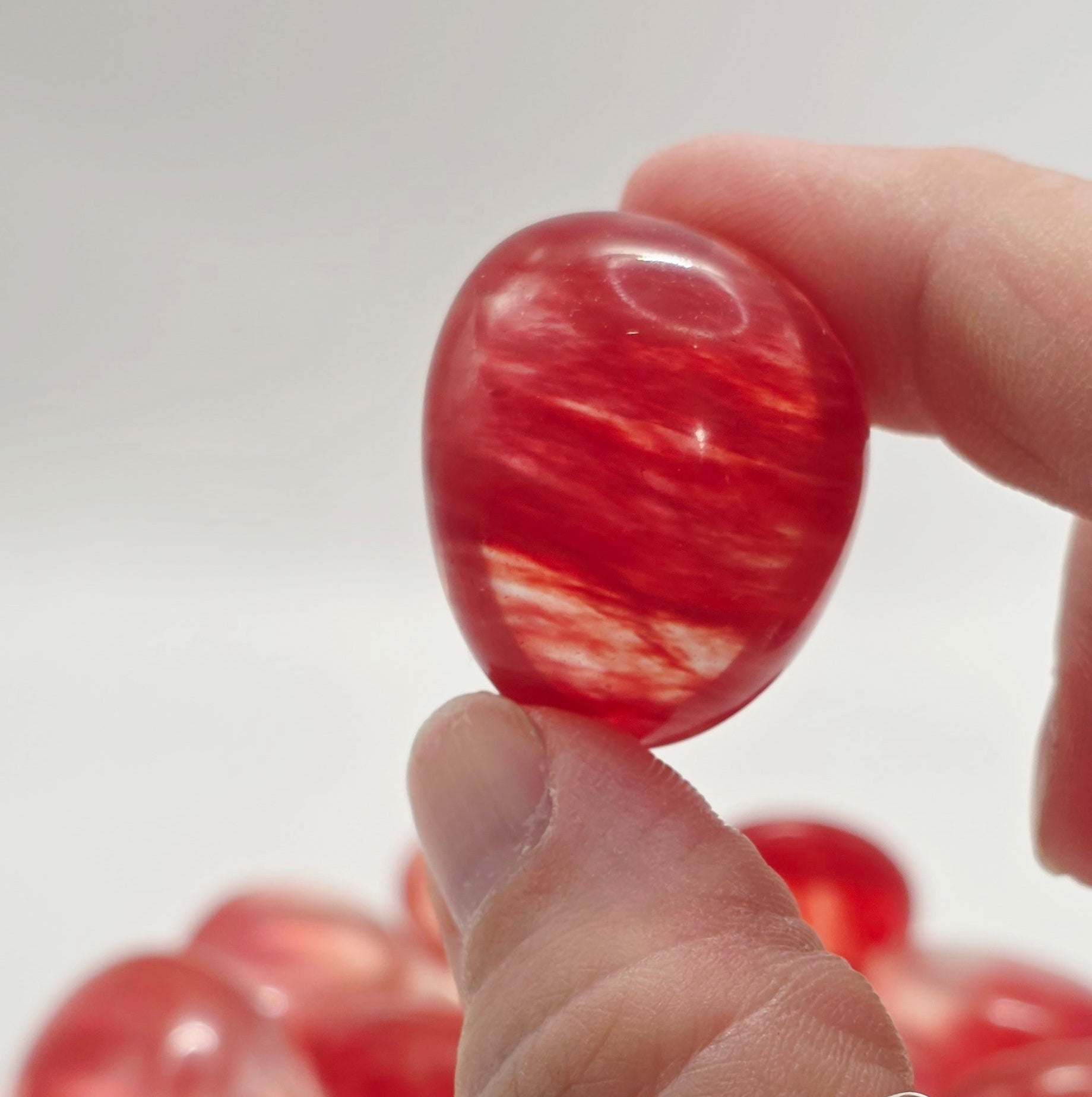 Watermelon Quartz Tumbled Stone – Pink & Green – Love & Harmony
