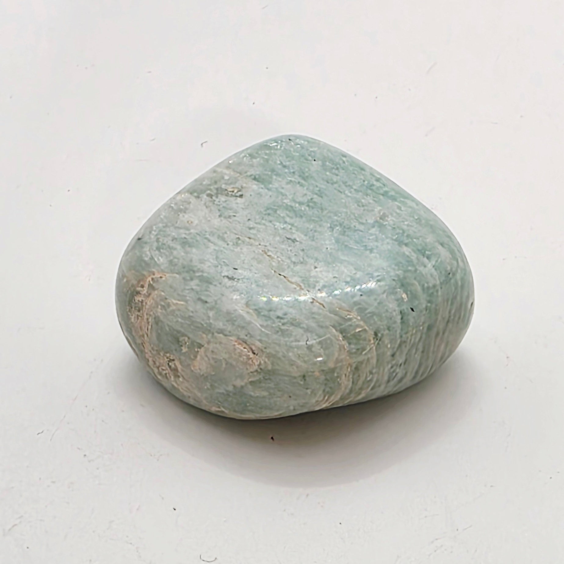 Amazonite Tumbled Stone – Tranquility & Truth – Green-Blue Crystal