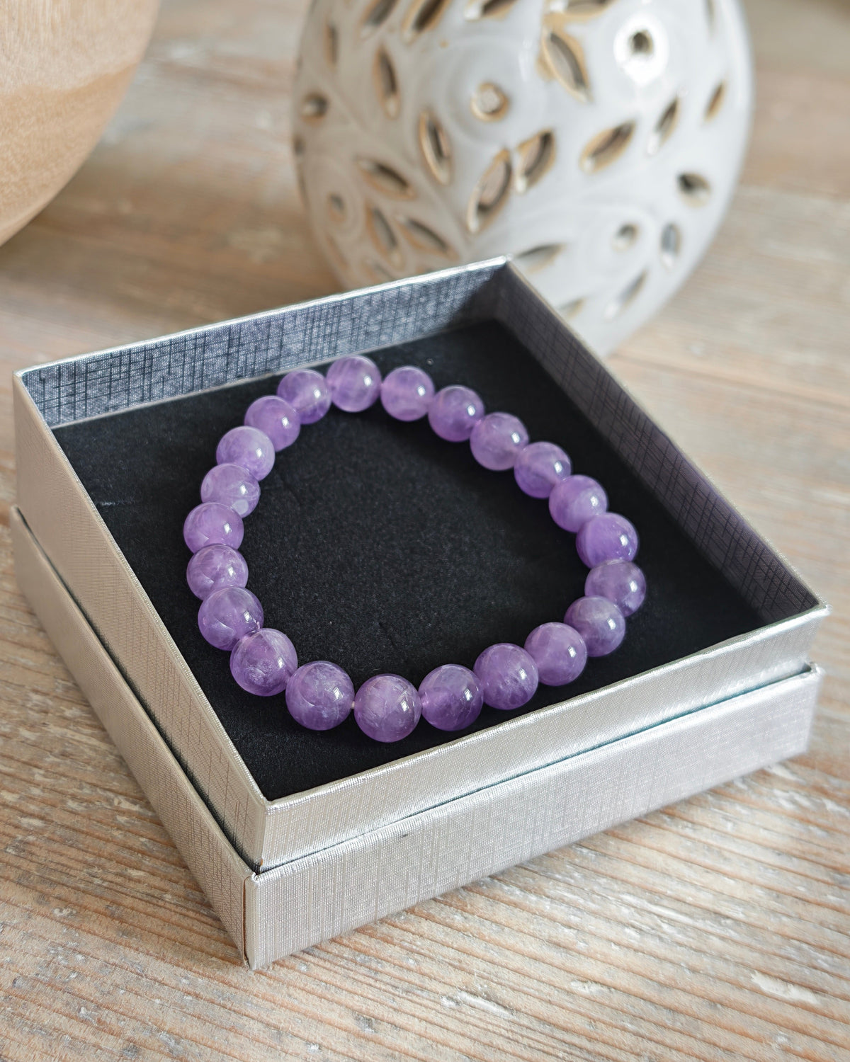 Amethyst Bracelet A+ 8mm for Calm & Clarity