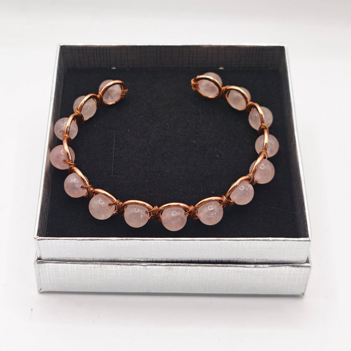 Copper & Rose Quartz Bracelet for Love