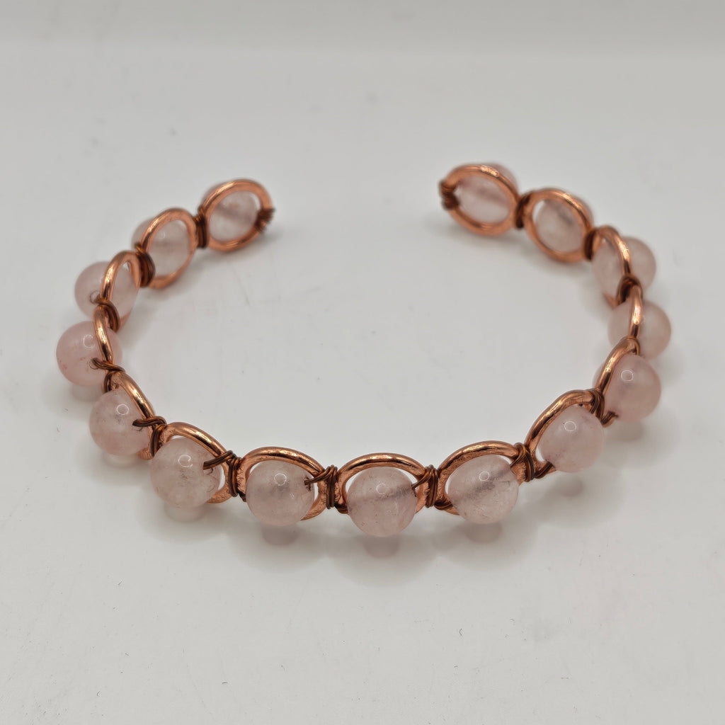 Copper & Rose Quartz Bracelet for Love