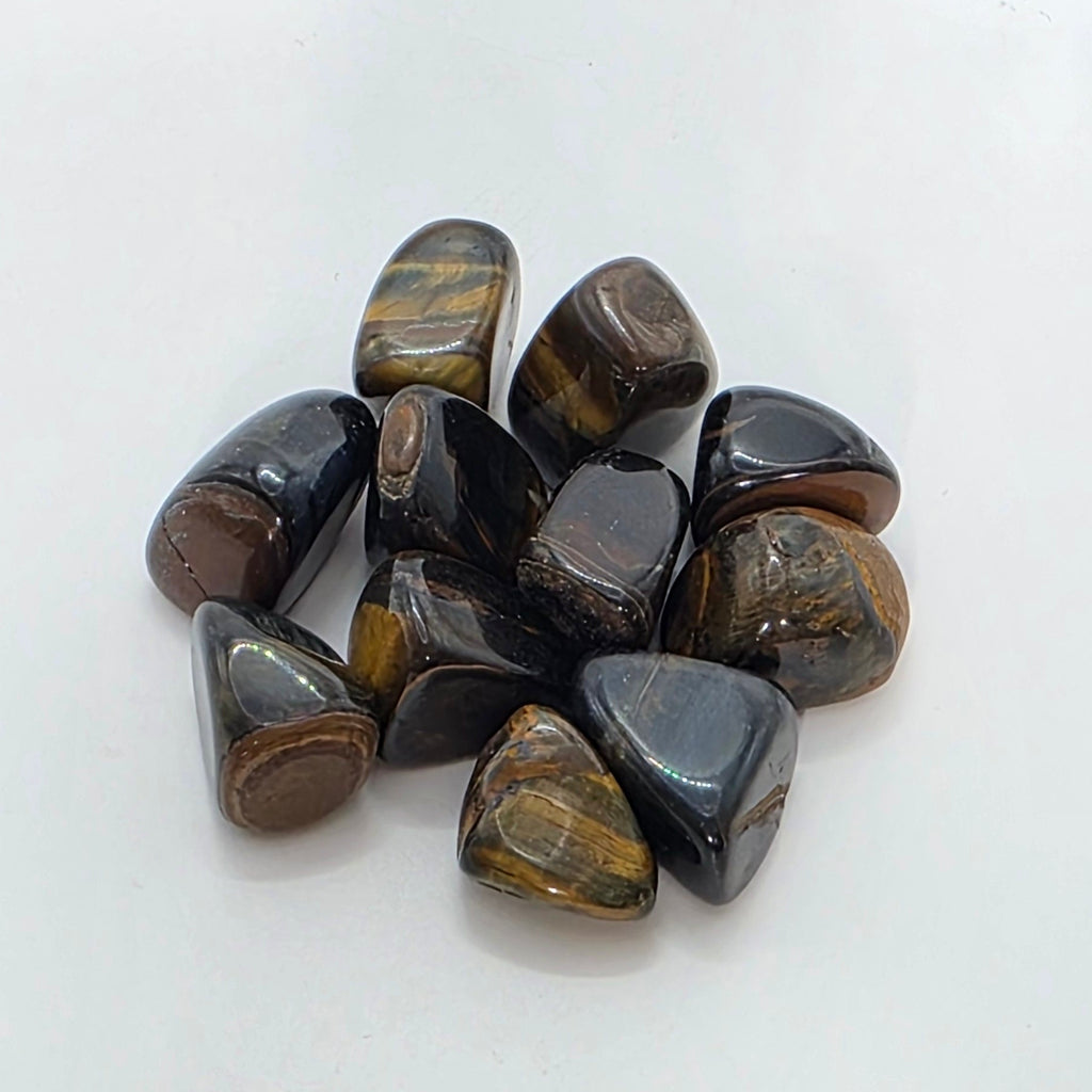 Blue Tigers Eye Tumblestones – Vision, Protection & Intuition