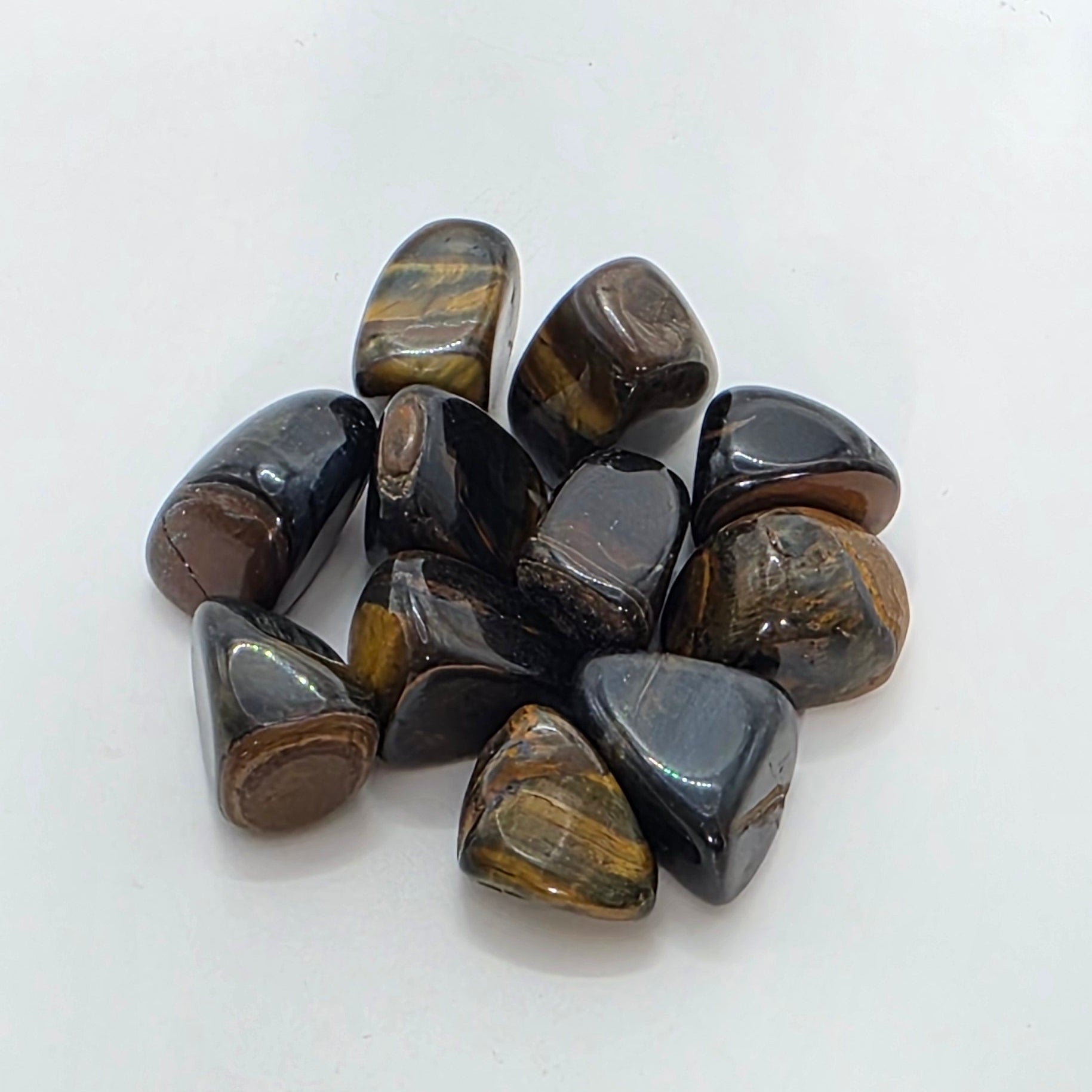 Blue Tigers Eye Tumblestones – Vision, Protection & Intuition