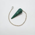 Malachite Pendulum – 6-Sided Faceted – Dowsing & Divination – Heart Chakra