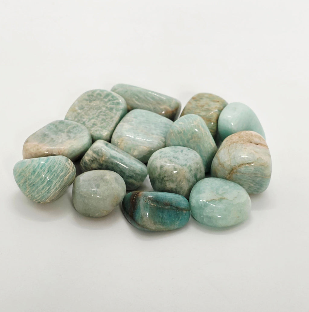 Amazonite Tumbled Stone – Tranquility & Truth – Green-Blue Crystal