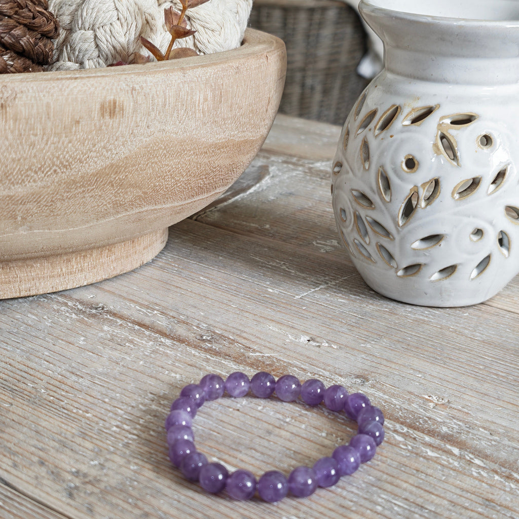 Amethyst Bracelet A+ 8mm for Calm & Clarity
