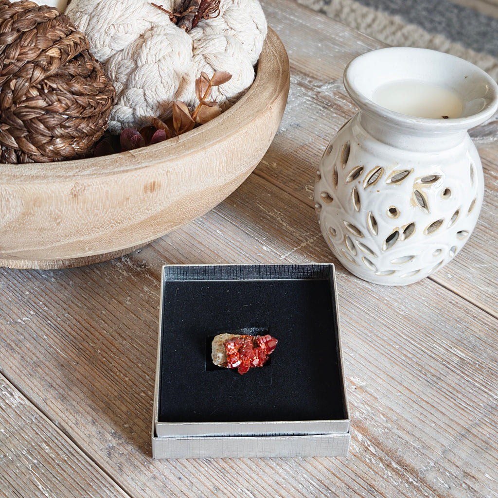 Vanadinite Crystal Piece #1 – 21g Raw Mineral