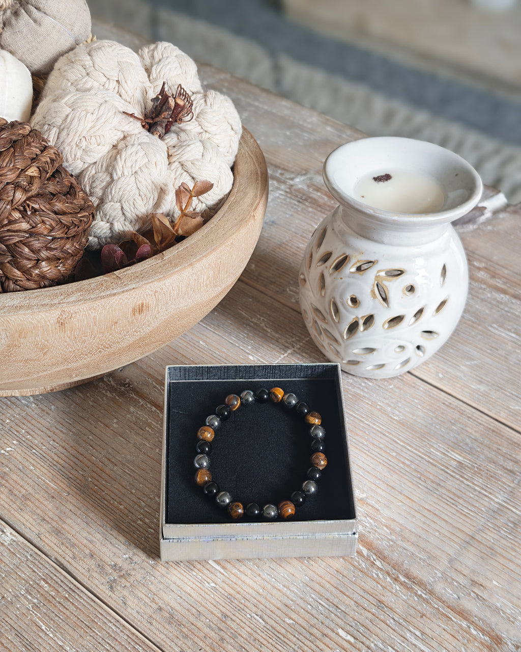 Triple Protection Crystal Bracelet 8mm A+