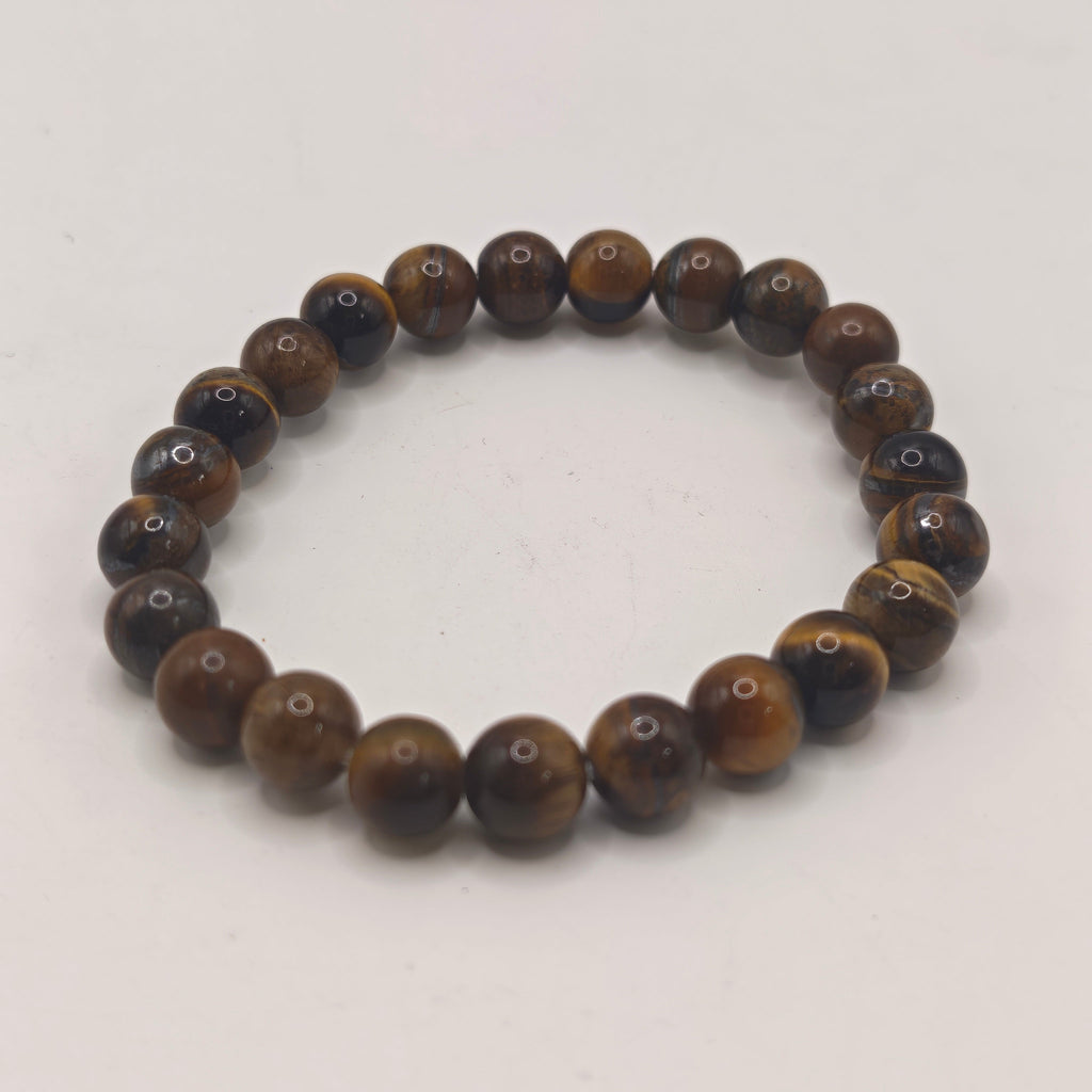 Tiger Eye Beaded Bracelet A+ 8mm for Confidence