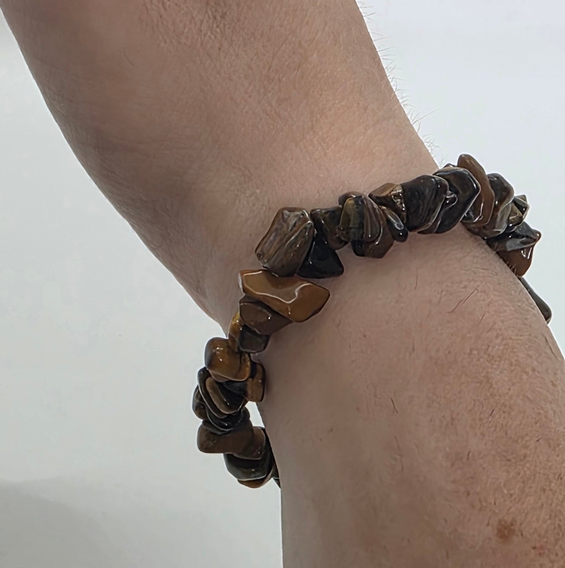 Tiger's Eye Chip Bracelet – Confidence, Protection & Grounding