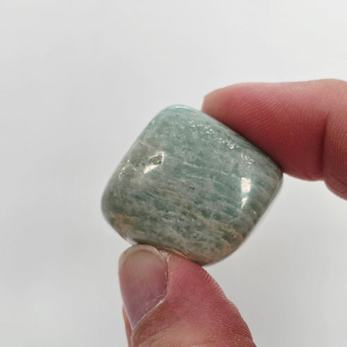 Amazonite Tumbled Stone – Tranquility & Truth – Green-Blue Crystal