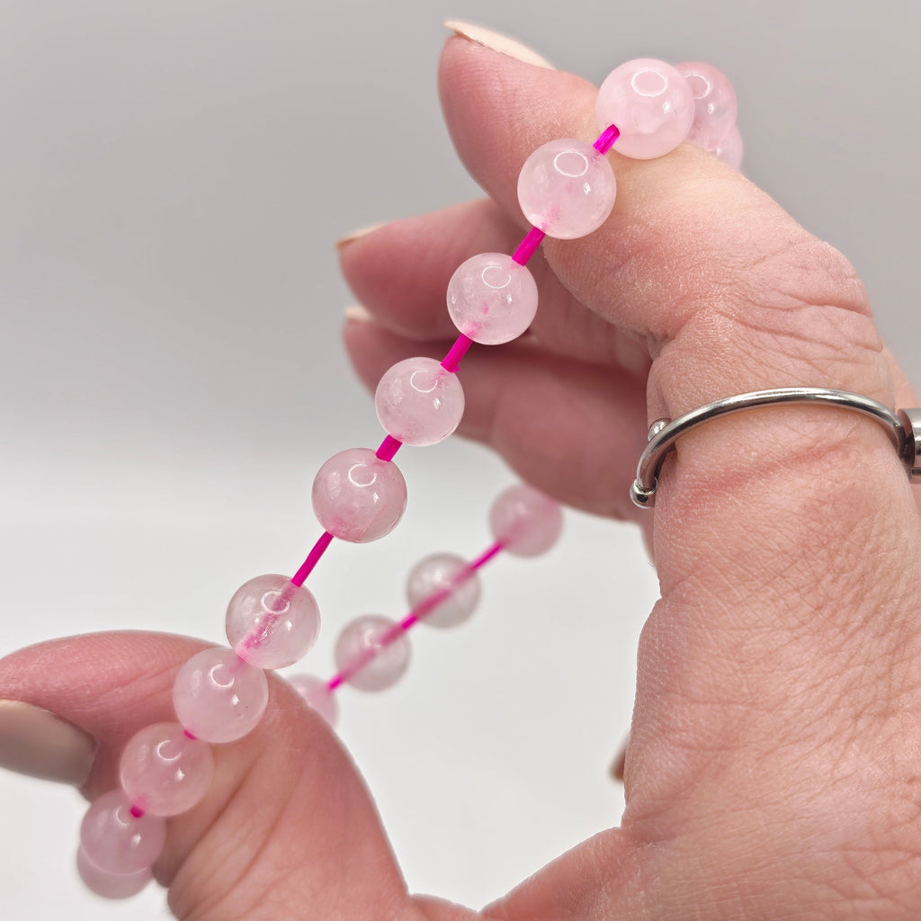 Natural Rose Quartz Bracelet A+ Grade