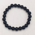 Black Obsidian Beaded Bracelet A+ 8mm – Grounding & Protection
