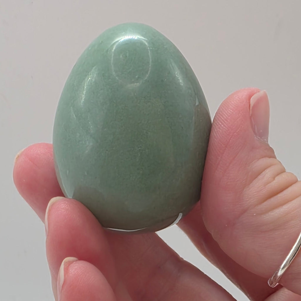 Green Aventurine Crystal Egg Luck · Opportunity · Heart Healing