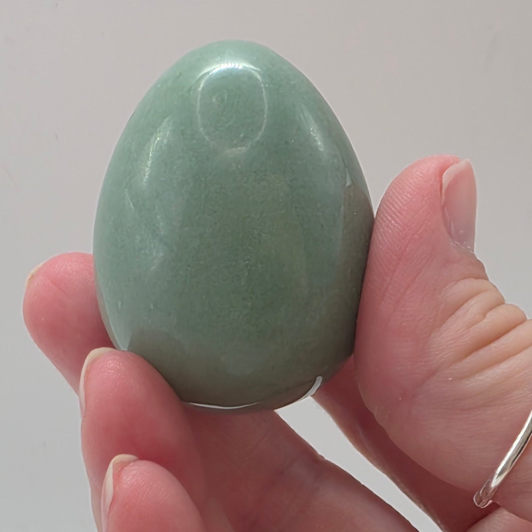 Green Aventurine Crystal Egg Luck · Opportunity · Heart Healing