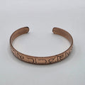 Hand-Etched Copper Cuff – Om Mani Padme Hum Mantra – Adjustable – Nepal