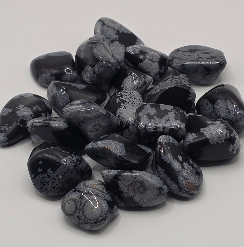 Snowflake Obsidian Tumbled Stone – 2-3cm – Purity & Clarity