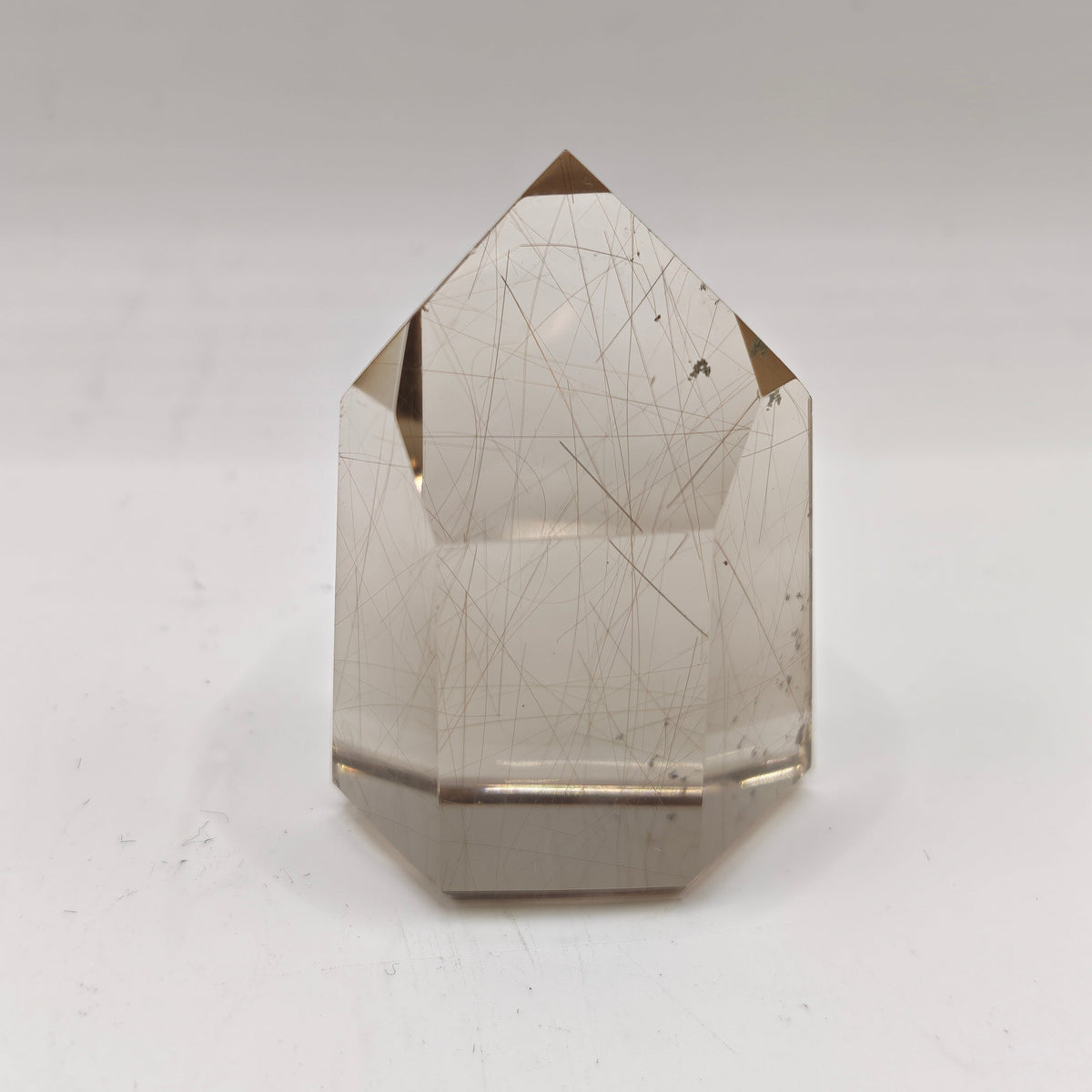 Natural Citrine Point Brazil with Inclusions, Not Heat Treated