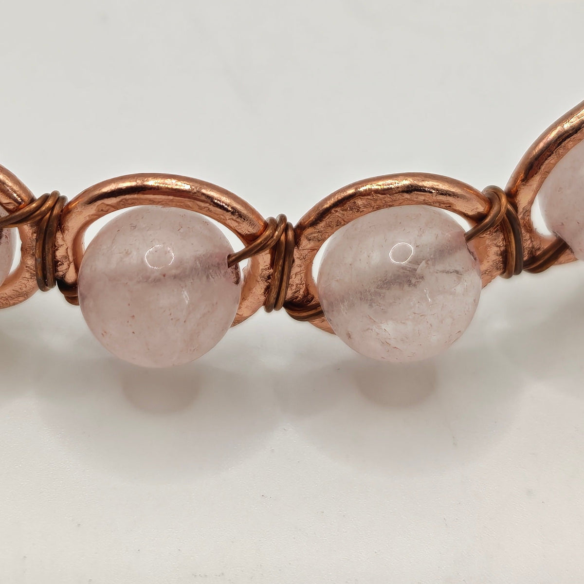 Copper & Rose Quartz Bracelet for Love