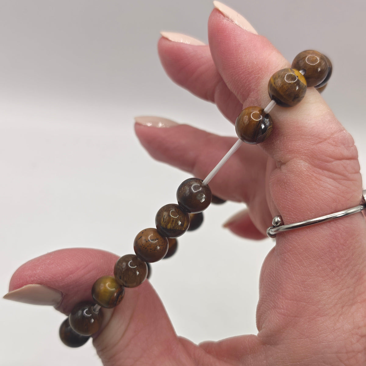 Tiger Eye Beaded Bracelet A+ 8mm for Confidence