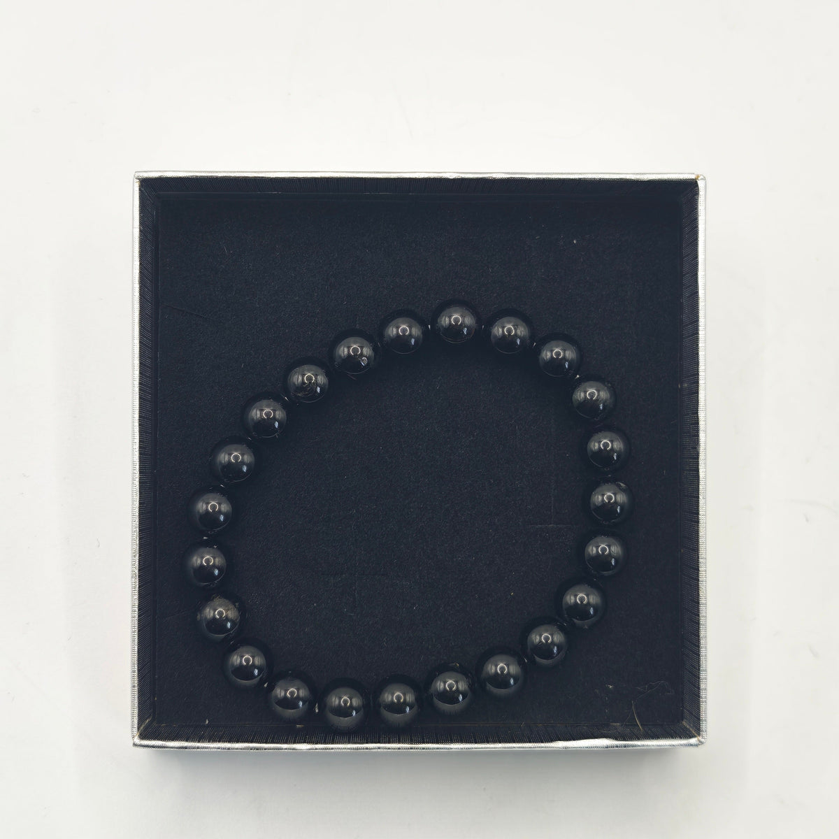Black Tourmaline Bracelet A+ 8mm for Protection