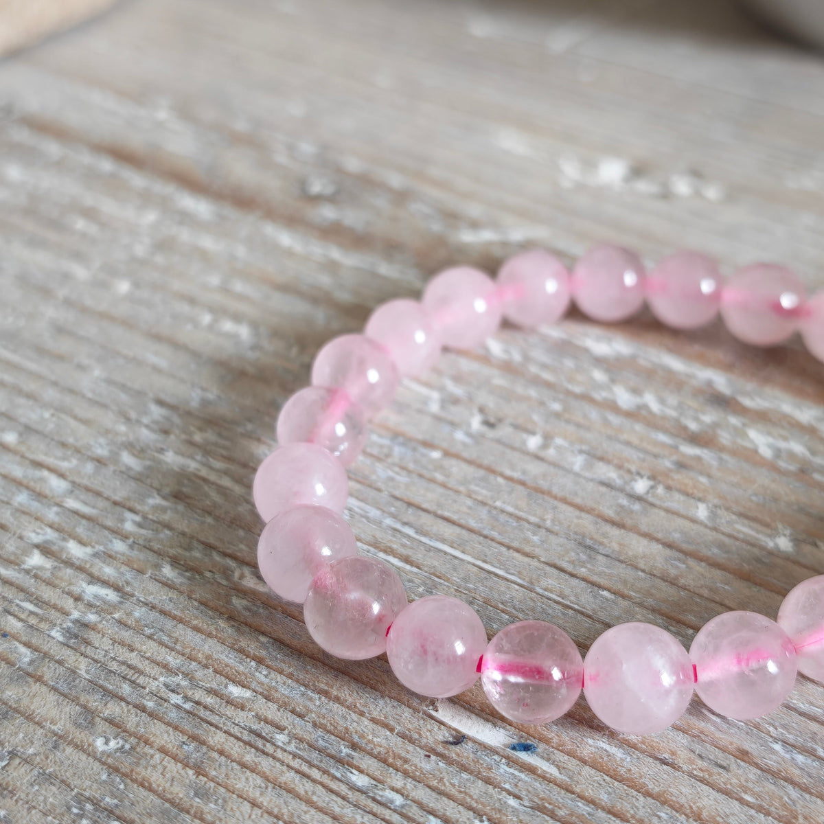 Natural Rose Quartz Bracelet A+ Grade