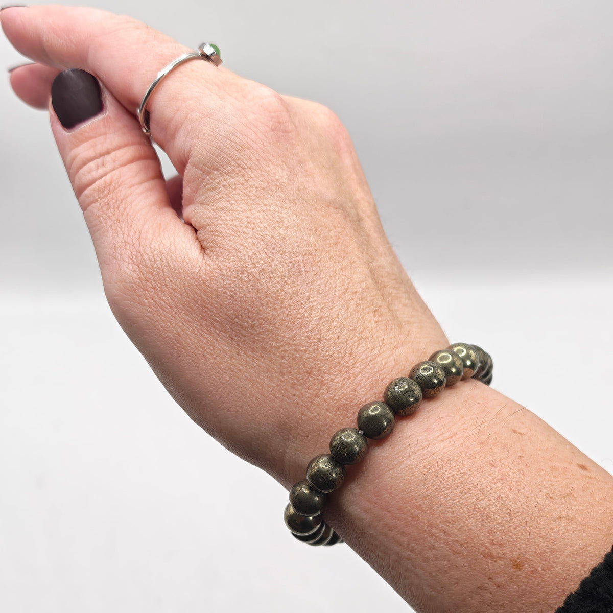 Pyrite Bracelet A+ 8mm for Abundance & Success