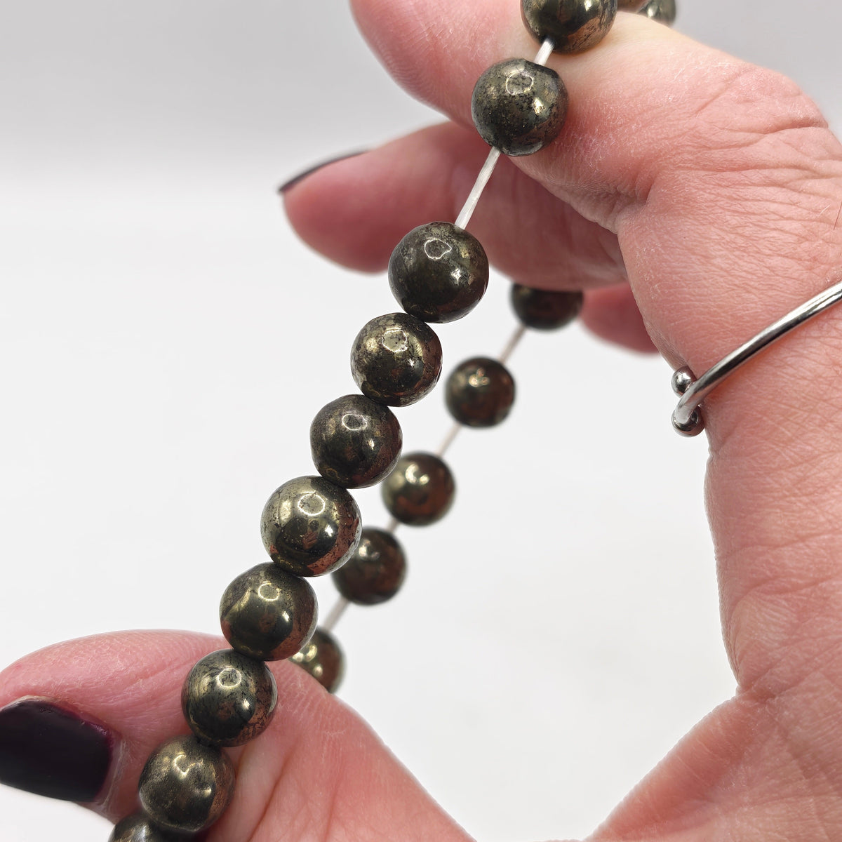 Pyrite Bracelet A+ 8mm for Abundance & Success