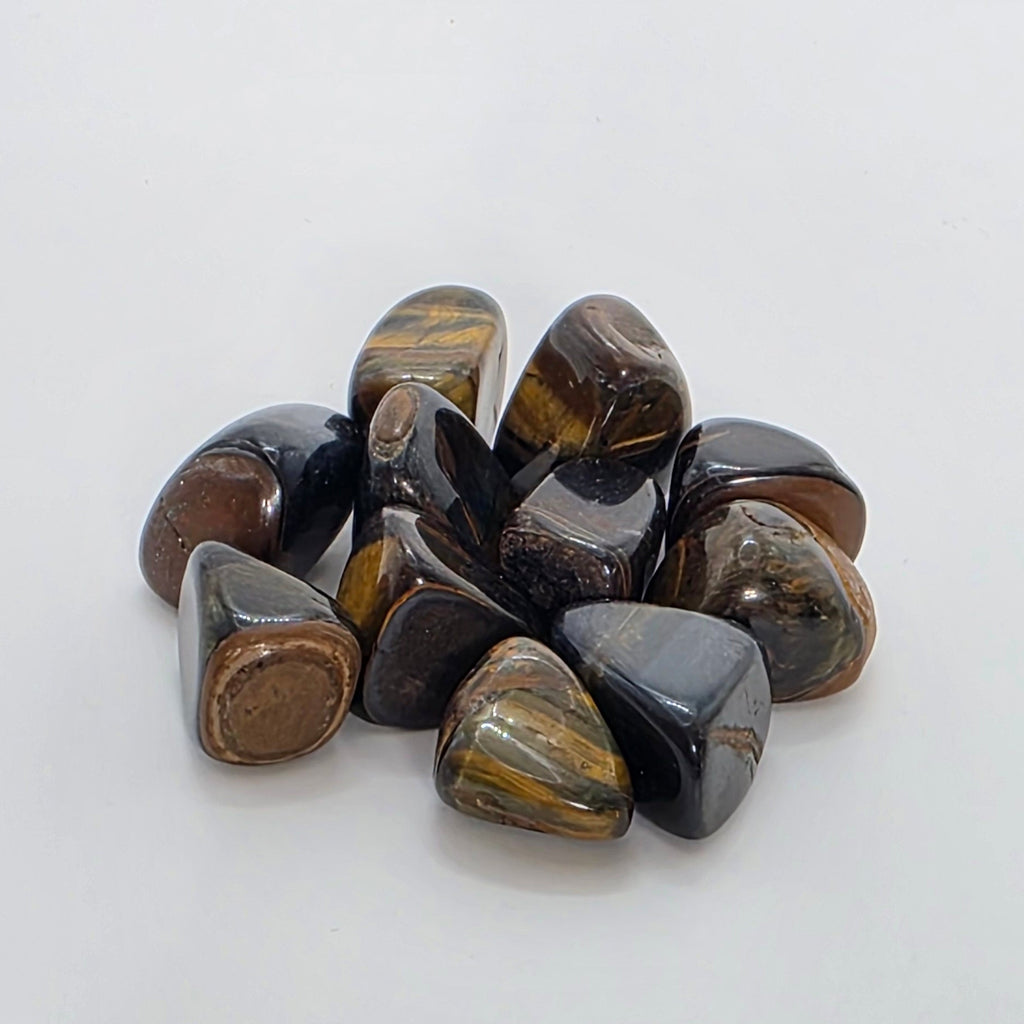 Blue Tigers Eye Tumblestones – Vision, Protection & Intuition