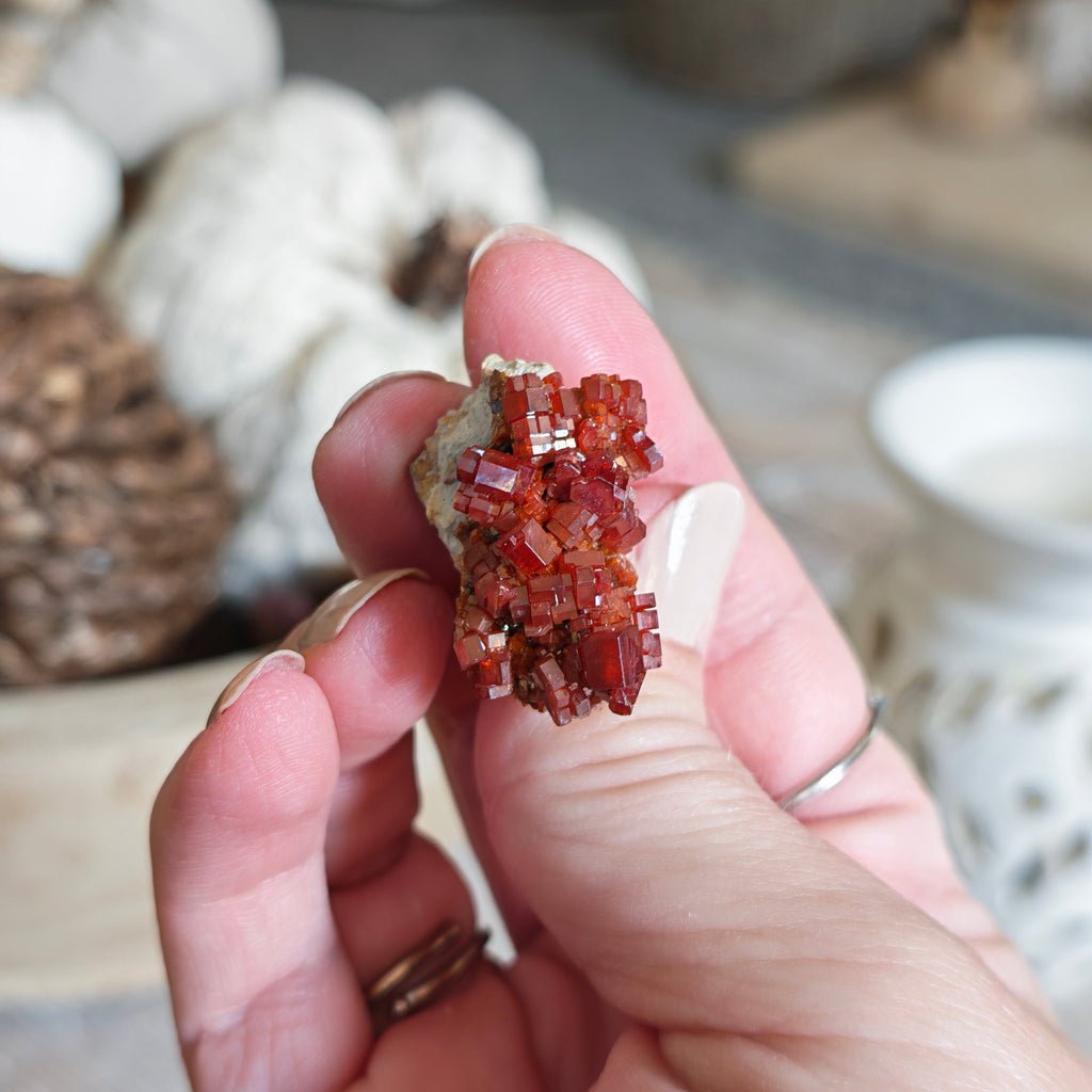Vanadinite Crystal Piece #1 – 21g Raw Mineral