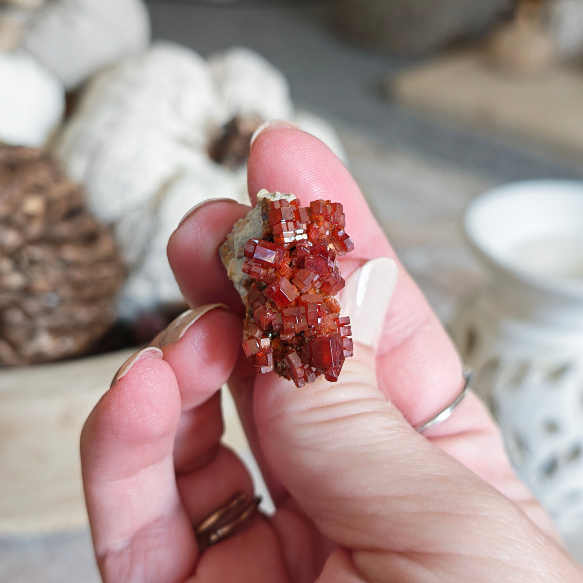 Vanadinite Crystal Piece #1 – 21g Raw Mineral