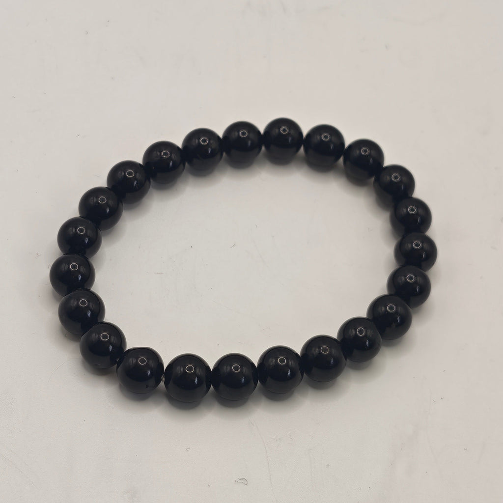 Black Tourmaline Bracelet A+ 8mm for Protection