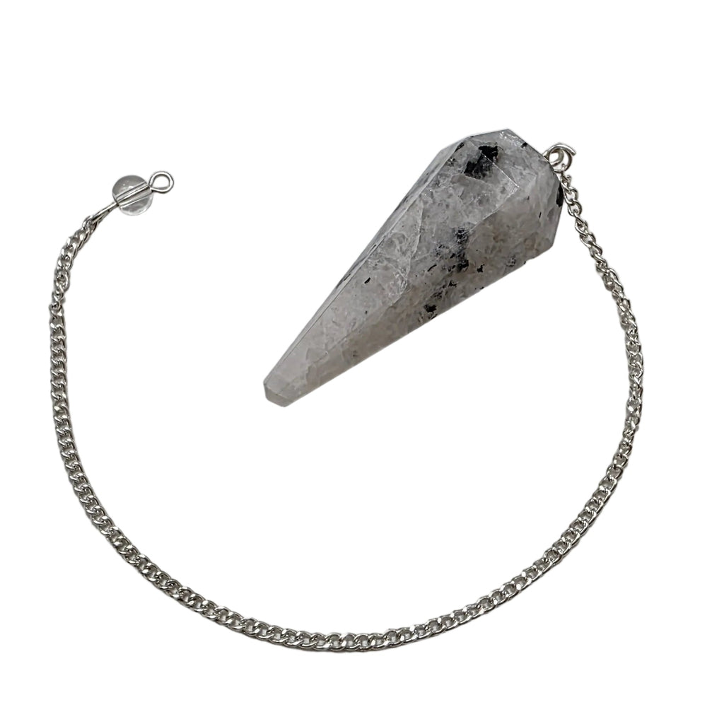 Rainbow Moonstone Dowsing Pendulum – Gemstone Pendulum for Intuition